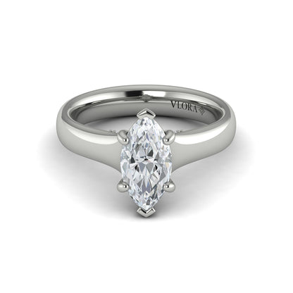 Marquise Solitaire Engagement Ring