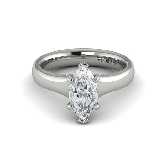 Marquise Solitaire Engagement Ring
