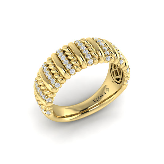 Diamond Rope Ring