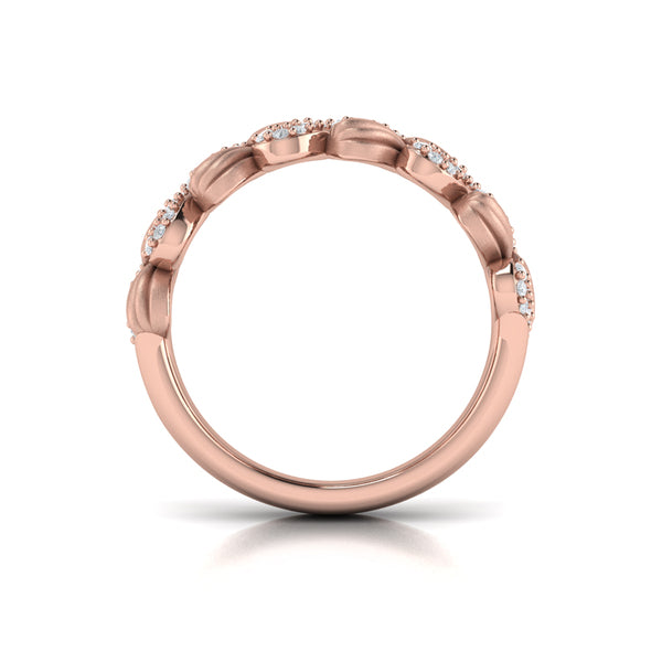 Scalloped Ring with Satin Finish