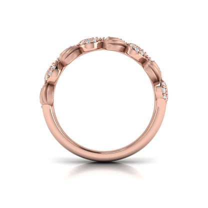 Scalloped Ring with Satin Finish