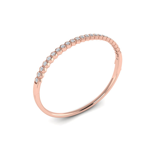 Diamond Honeycomb Bangle