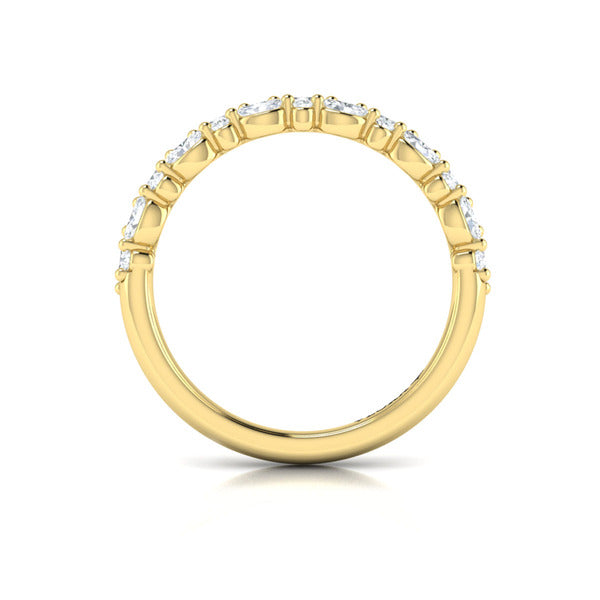 Marquise and Round Stackable Band