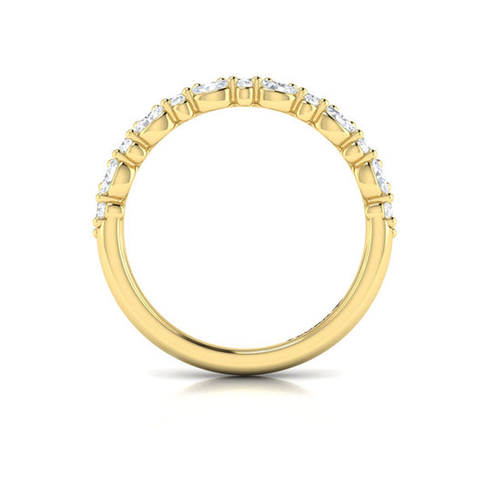 Marquise and Round Stackable Band