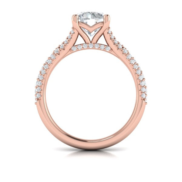 Splendid Cathedral Split Shank Engagement Ring