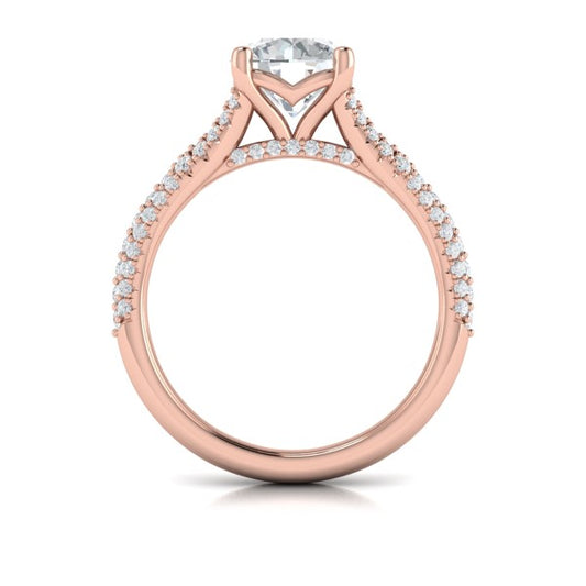 Splendid Cathedral Split Shank Engagement Ring