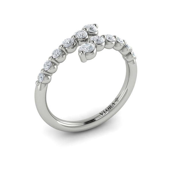 Diamond  Open Wrap Ring