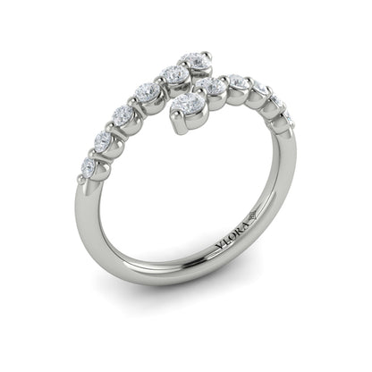 Diamond  Open Wrap Ring