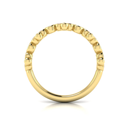 Stackables Wedding Band in 14K Yellow Gold by Vlora Bridal