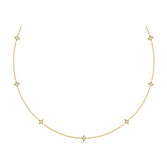 Multi Diamond Vlora Star Necklace