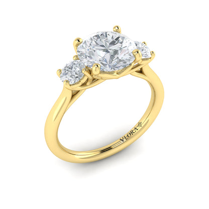 Timeless Trio Three Stone Engagement Ring