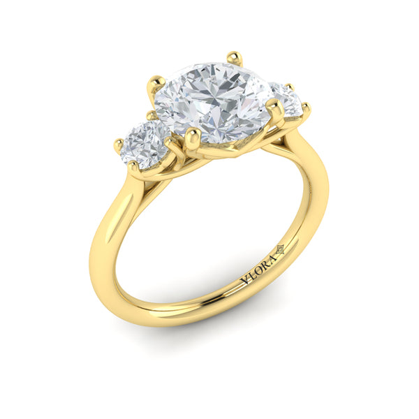 Timeless Trio Three Stone Engagement Ring