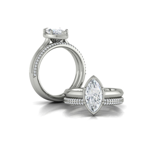 Marquise Diamond  Engagement Ring