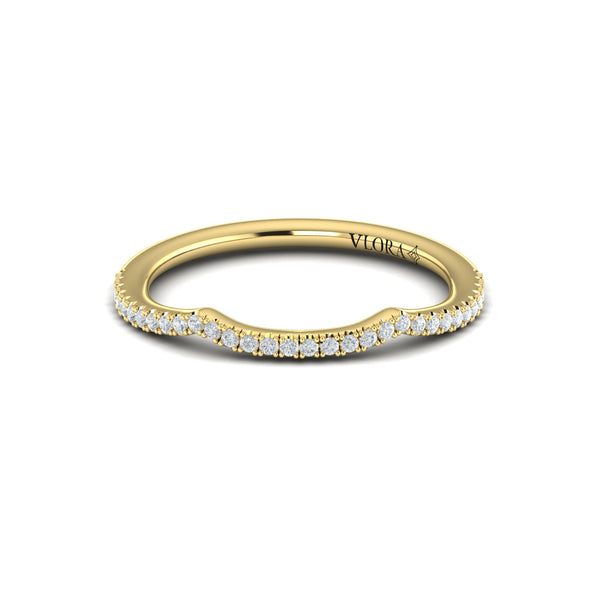 Entwined Euro Halo Matching Wedding Band