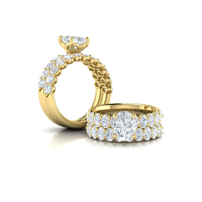 Matching Bands Wedding Band in 14K Yellow Gold by Vlora Bridal