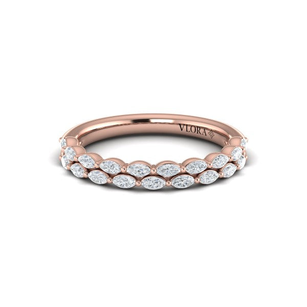 Double Marquise Stackable Band