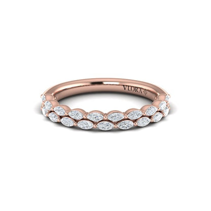 Double Marquise Stackable Band