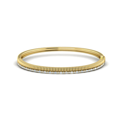 Channeled Diamond Bangle