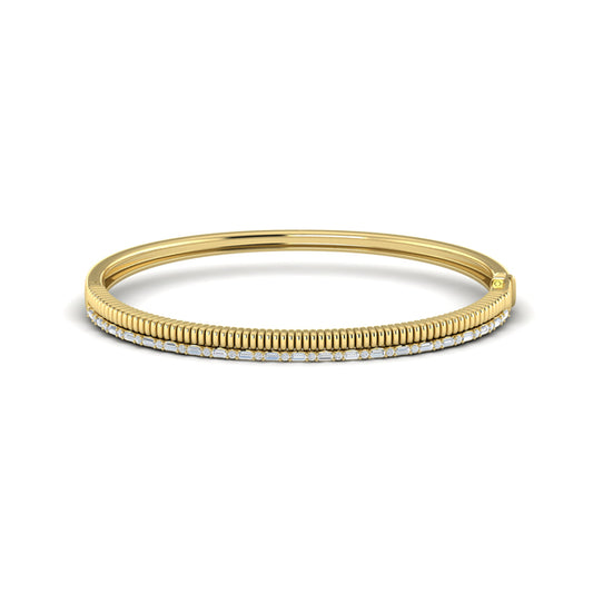 Channeled Diamond Bangle