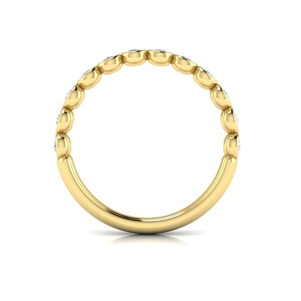 Stackable Bands Wedding Band in 14K Yellow Gold by Vlora Bridal