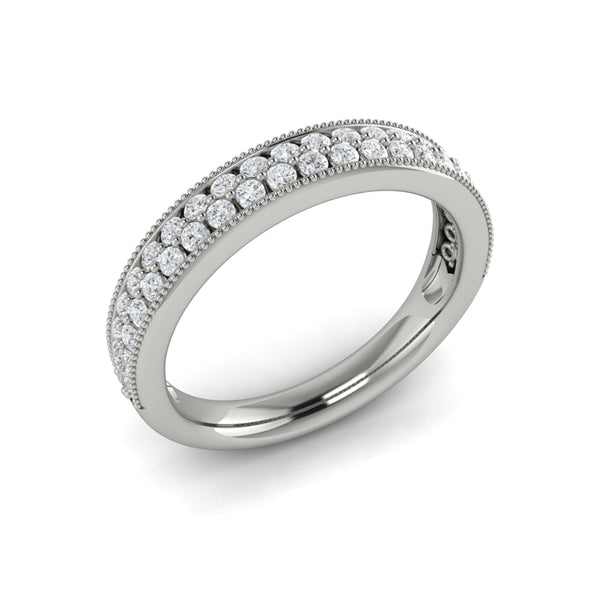 Stackable Bands Wedding Band in Platinum by Vlora Bridal