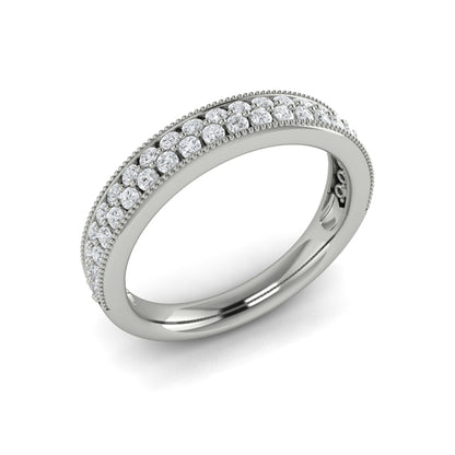 Stackable Bands Wedding Band in Platinum by Vlora Bridal