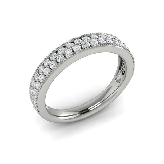 Stackable Bands Wedding Band in Platinum by Vlora Bridal