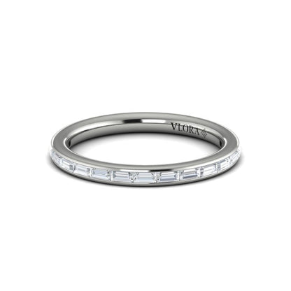 Matching Bands Wedding Band in Platinum by Vlora Bridal