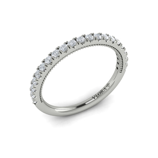 Matching Band for Deco Elegance Halo Oval Engagement Ring