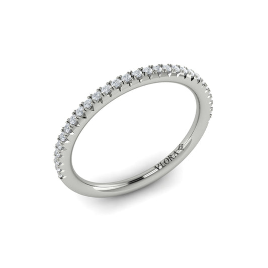 Matchign Band for Diamond Frame Pavé Engagement Ring