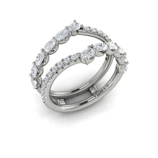 Enhancer Wedding Band in Platinum by Vlora Bridal