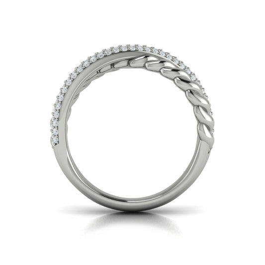 Twist Crossed Ring