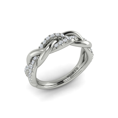Alternating Diamond Twist Ring