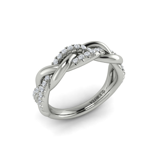 Alternating Diamond Twist Ring