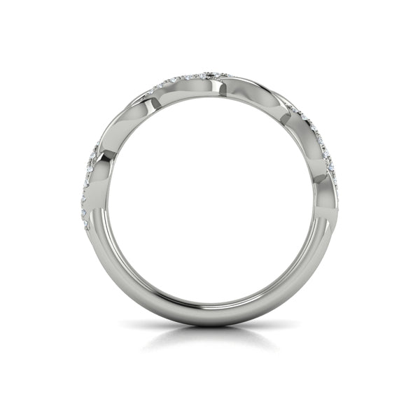 Stackable Bands Wedding Band in Platinum by Vlora Bridal