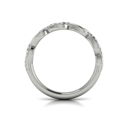 Stackable Bands Wedding Band in Platinum by Vlora Bridal