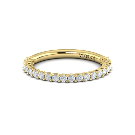 Matching Band for Interwoven Emerald Cut Three Stone Engagement Ring