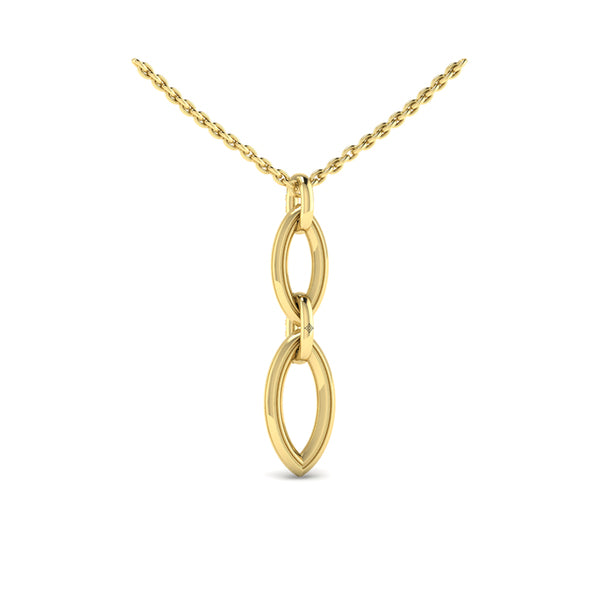 Double Drop Link Necklace