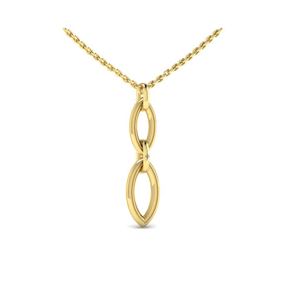 Double Drop Link Necklace