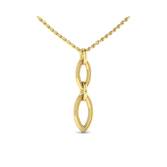 Double Drop Link Necklace