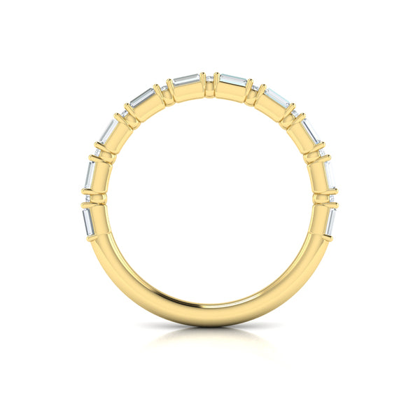 Matching Bands Wedding Band in 14K Yellow Gold by Vlora Bridal