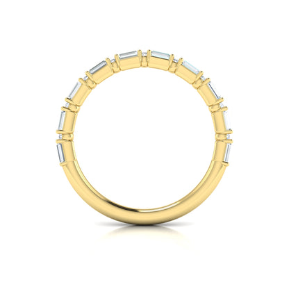 Matching Bands Wedding Band in 14K Yellow Gold by Vlora Bridal