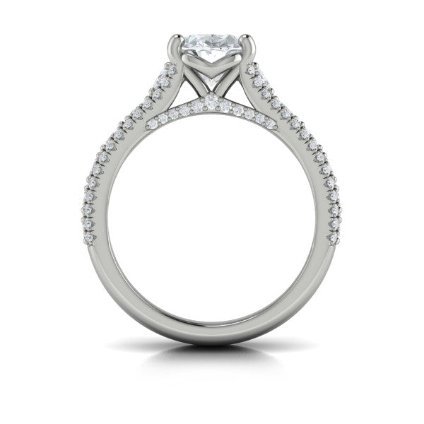 Dramatic Oval Engagement Ring