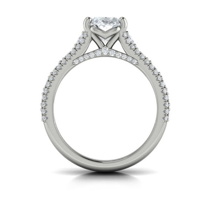 Dramatic Oval Engagement Ring