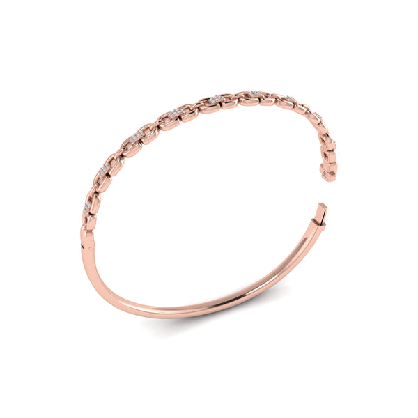 Alternating Diamond Bangle Bracelet
