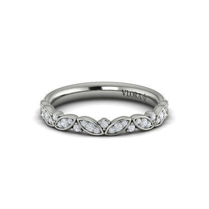 Stackables Wedding Band in Platinum by Vlora Bridal