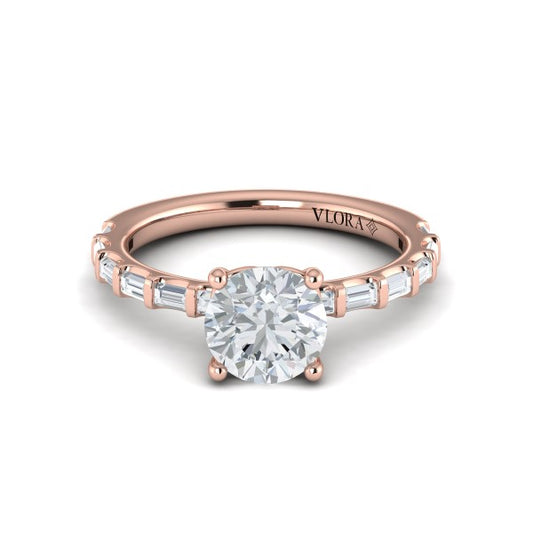 Shining Baguette Band Engagement Ring
