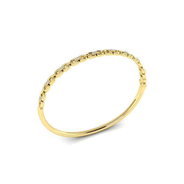 Alternating Diamond Bangle Bracelet
