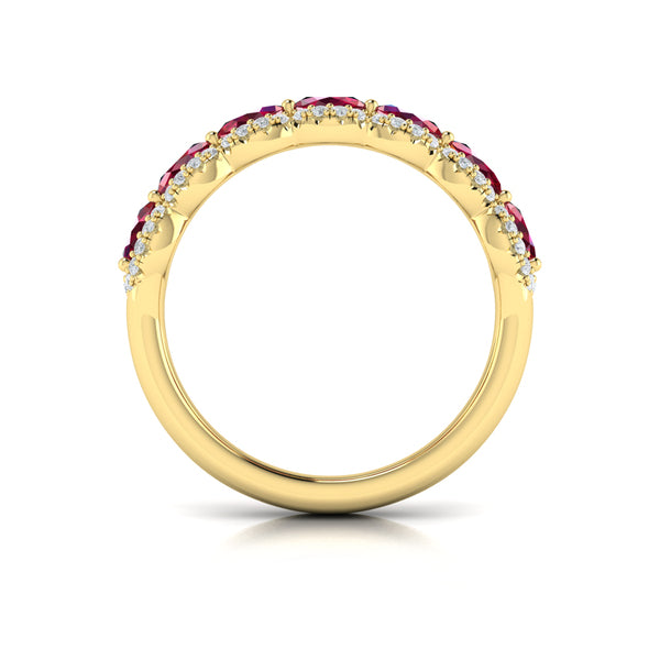 Diamond and Ruby Statement Ring