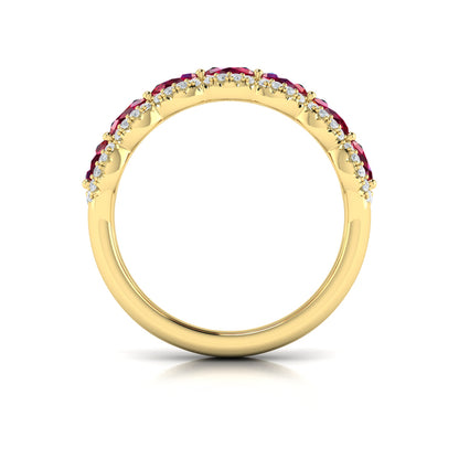 Diamond and Ruby Statement Ring